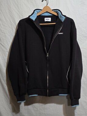 Butter Goods Funnel Neck Zip Thru Fleece Jacket - Blue Blue - Sz M*